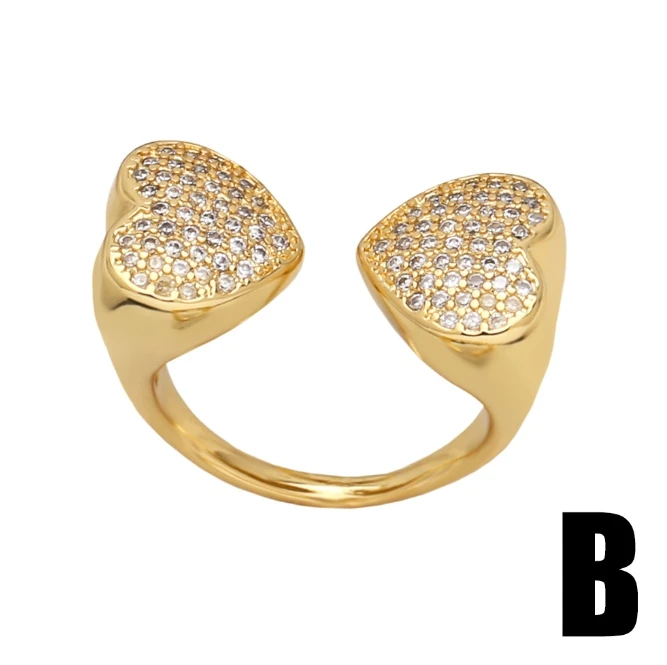 Wholesale Hot New Rings Wide Vintage 18k Gold Platinum Plated Simple Band Rings Adjustable Ring Women