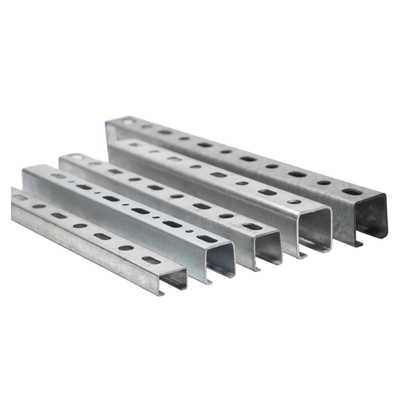 Hot sale High Quality slotted unistrut channel Profilel in Rails 41 x 41 41 x 21 HDG channel supplier