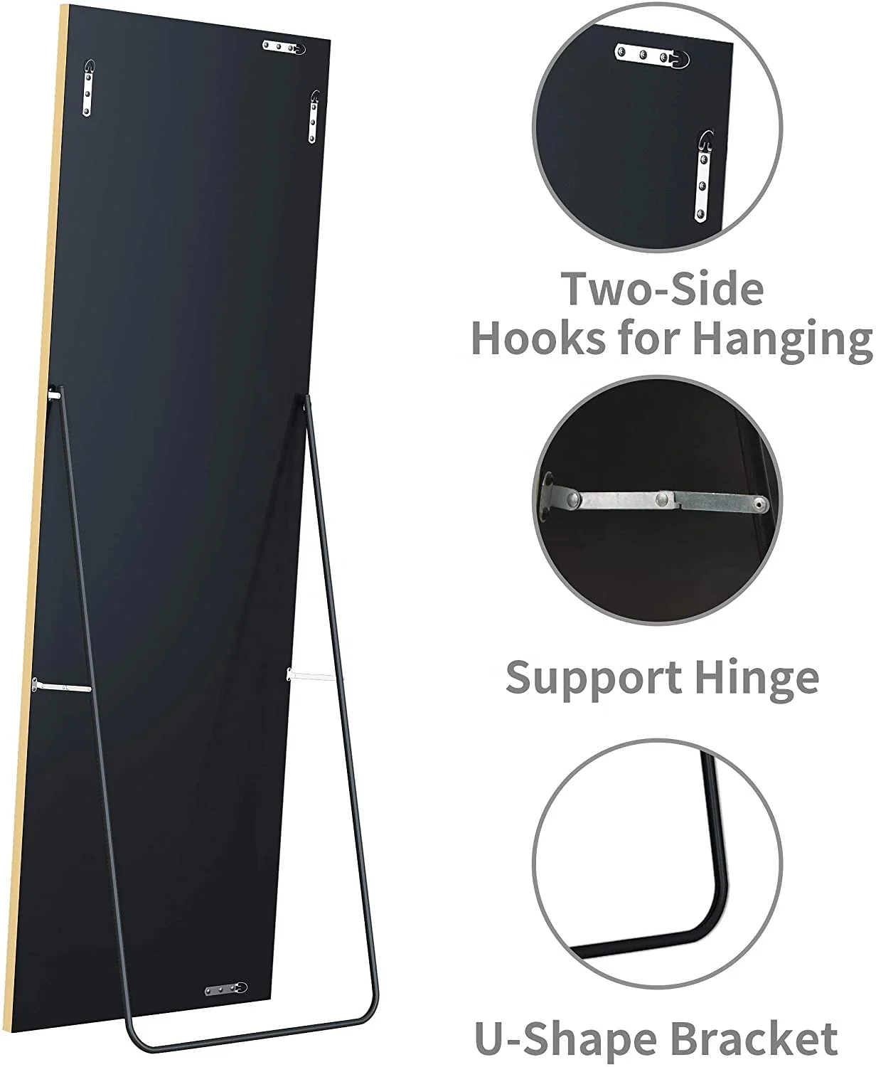 Amazon velvet mirror with stand Full Length Velvet Body Mirror for Home Decorative luxury large Mirror espejos decorativos