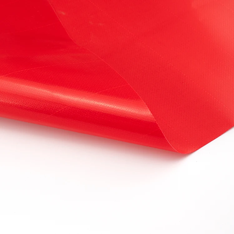 High strength pvc red waterproof PVC tarpaulin fabric 350g 400g 500g 600g 650g 750g 900g