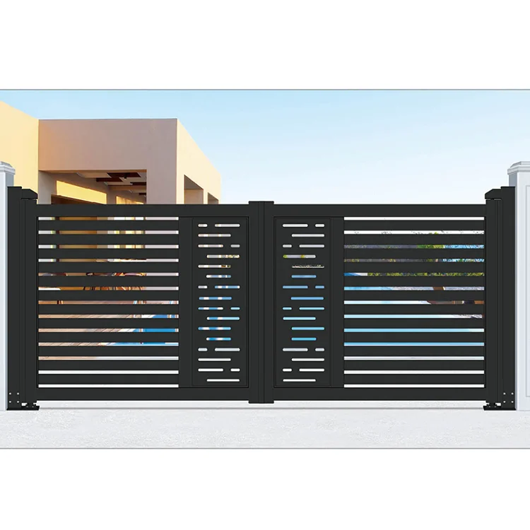 Aluminum Pannelli Recinzione Giardino Bianchi Driveway Fence Gate