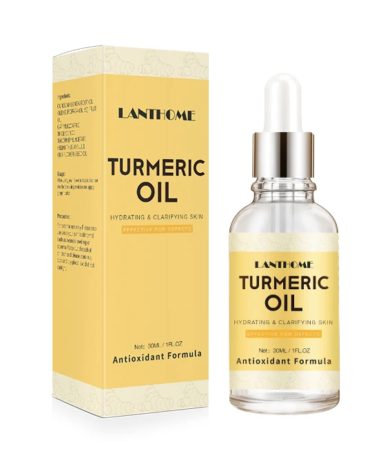 XBY Private Label Organic Whitening Turmeric Essential Oil Anti-Aging Anti Acne Turmeric Facial Face Serum