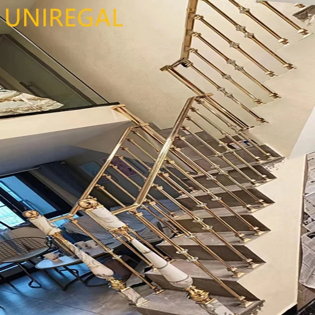 Top-ranking suppliers Villa/Bar Aluminum Alloy Acrylic Stair Case Metal Balustrade Handrails/Railing