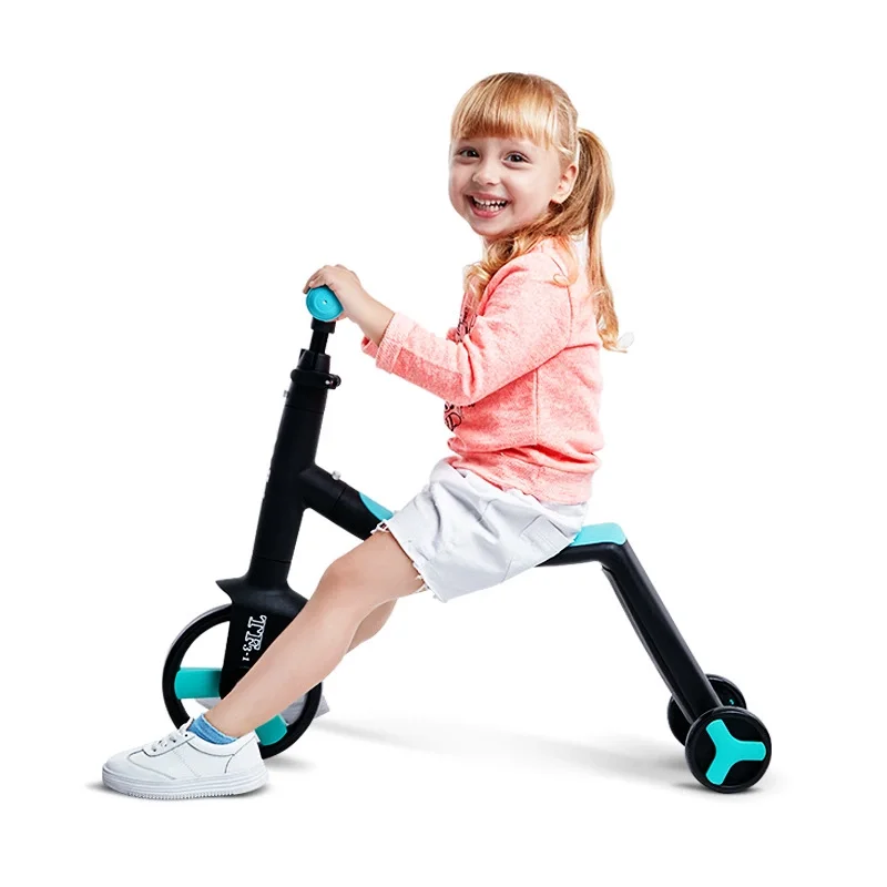 Scooter 3 en 1 kids balance car with adjustable height handle bar