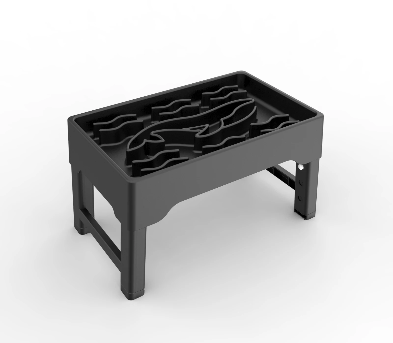 Elevated pet Bowls Adjustable heights dog slow feeder bowls