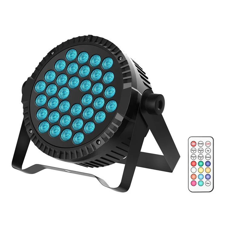 Пластиковый светильник U King с 36 светодиодами RGB PAR сценическое освещение дистанционным управлением для диджея дискотеки ночного клуба вечеринки свадьбы лампа KTV
