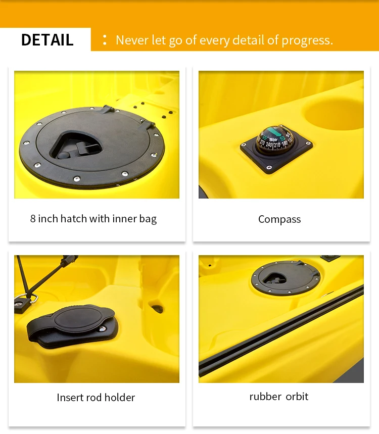 Highest Quality  Malaysia 390cm Touring Sea Kayaks for Adult and child Touring