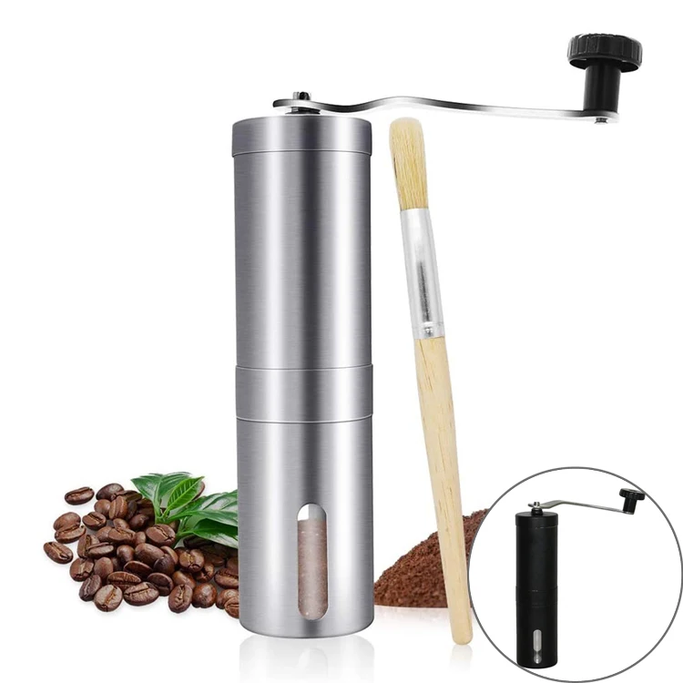 Factory Wholesale Manual Coffee Grinder Hand Grain Mill Hand Adjustable Setting Conical Burr Coffee Grinder Tool