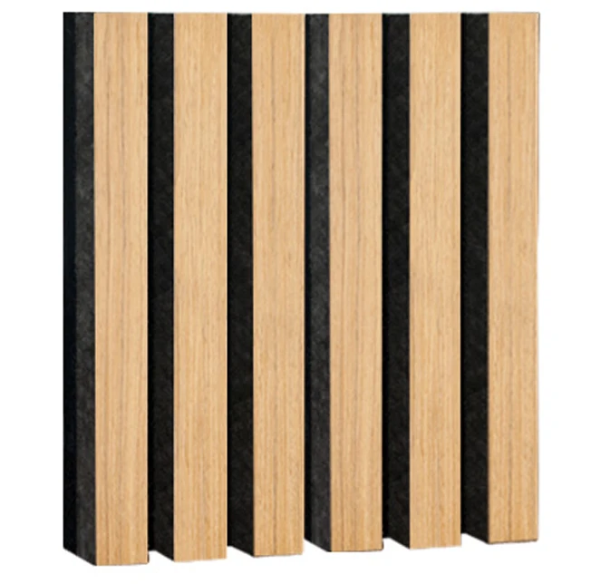Qin room soundproof panel polyester fiber wood bar grille sound absorbing board office area decorative materials