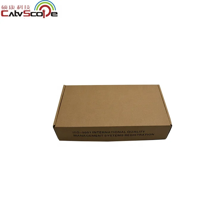 Catvscope FTTH 1550nm Satellite CATV Indoor Micro Fiber Optical Receiver With WDM Two Optical Inputs 2 RF Outputs