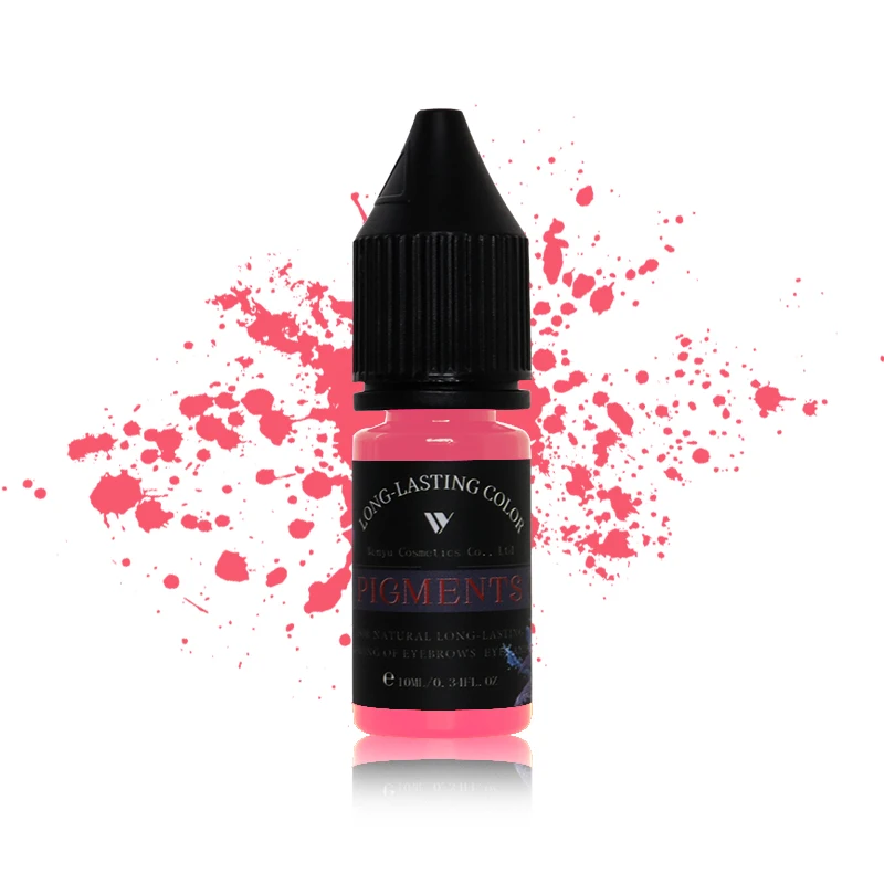 Lip Liquid Cosmetics Semi-permanent pigment High quality non-discoloration concentrated Embroidery Emulsion color