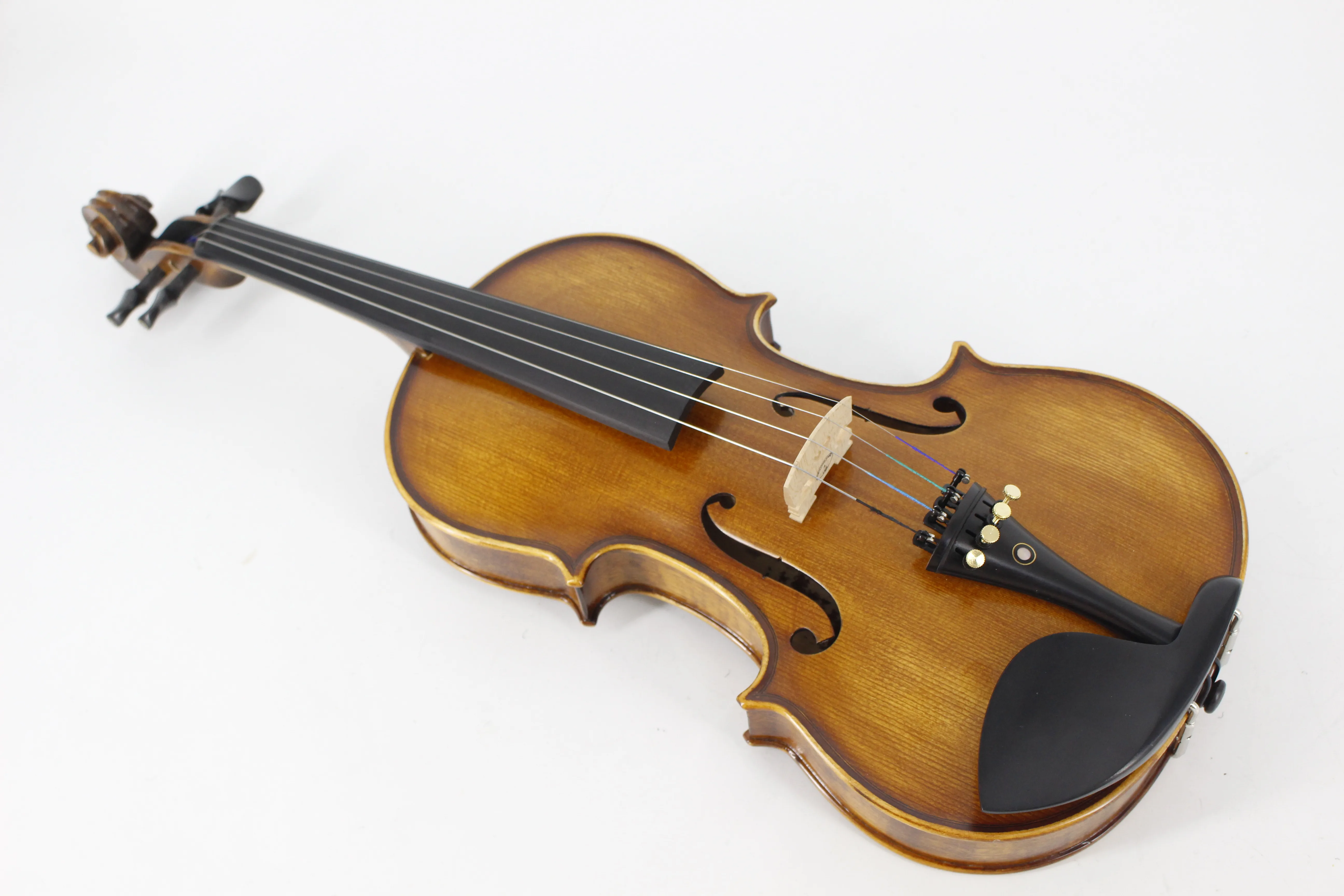 Tongling Factory Wholesale Solid Spruce Natural Flame 4/4 Professional Violin