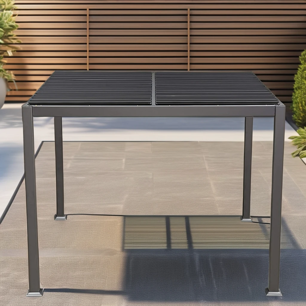 Waterproof Manual Pergola for Garden Outdoor Aluminium Gazebo Sun Shade for Patio Backyard or Courtyard for Hotels