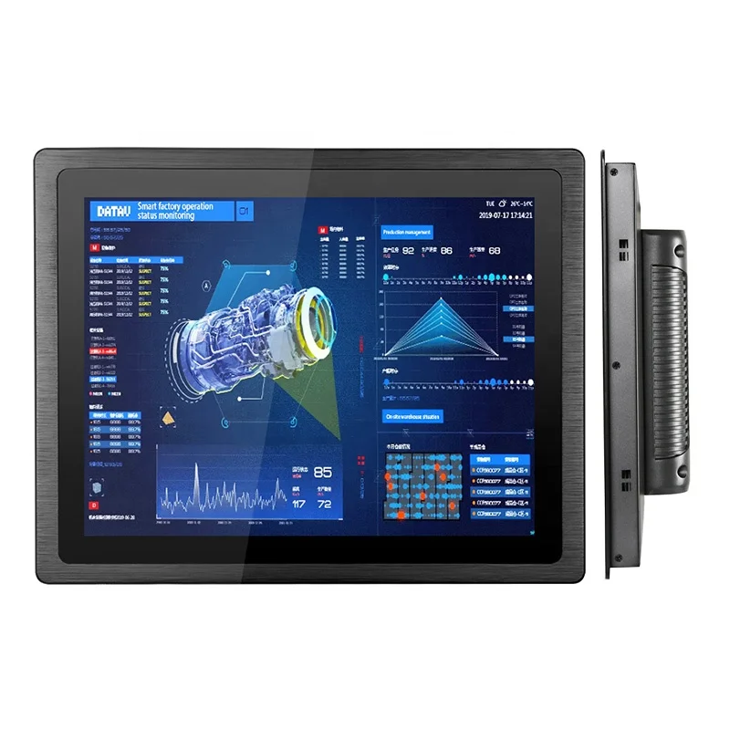 Touchthink High Resolution 1280*1024 1080p Input 17 Inch Industrial Embedded Touch Screen Monitor For Industrial Security