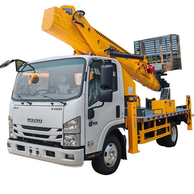 Isuzu 40-метровая Автомобильная воздушная Рабочая гидравлическая телескопическая платформа
