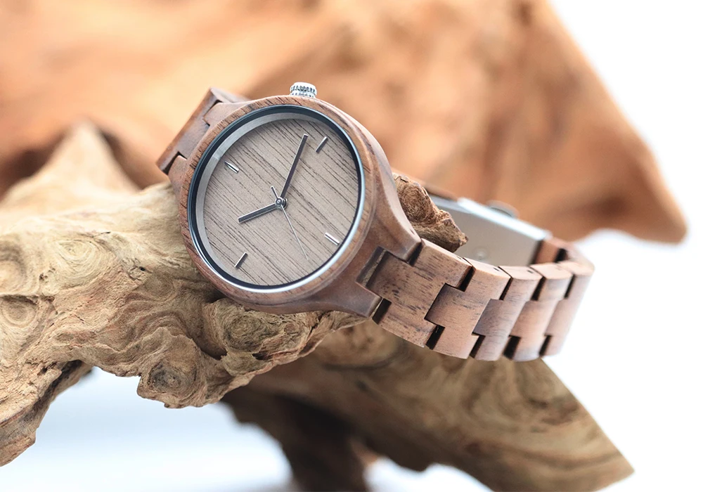 Wholesale Factory Direct Premium Quality Wooden Watches Trendy Fashion Simple Ladies Watch