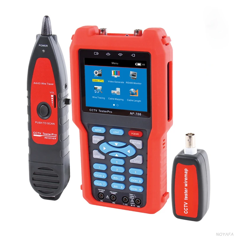 Noyafa NF-706 cctv тестер моделирования и HD CVBS сигнала и проверки целостности цепи