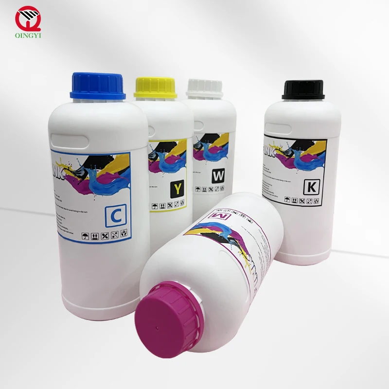 Direct To Film Printer Pigment Ink High Fluidity 1 Liter DTF Ink for Textile Printing 5 Color CMYK and White dtf ink cheap