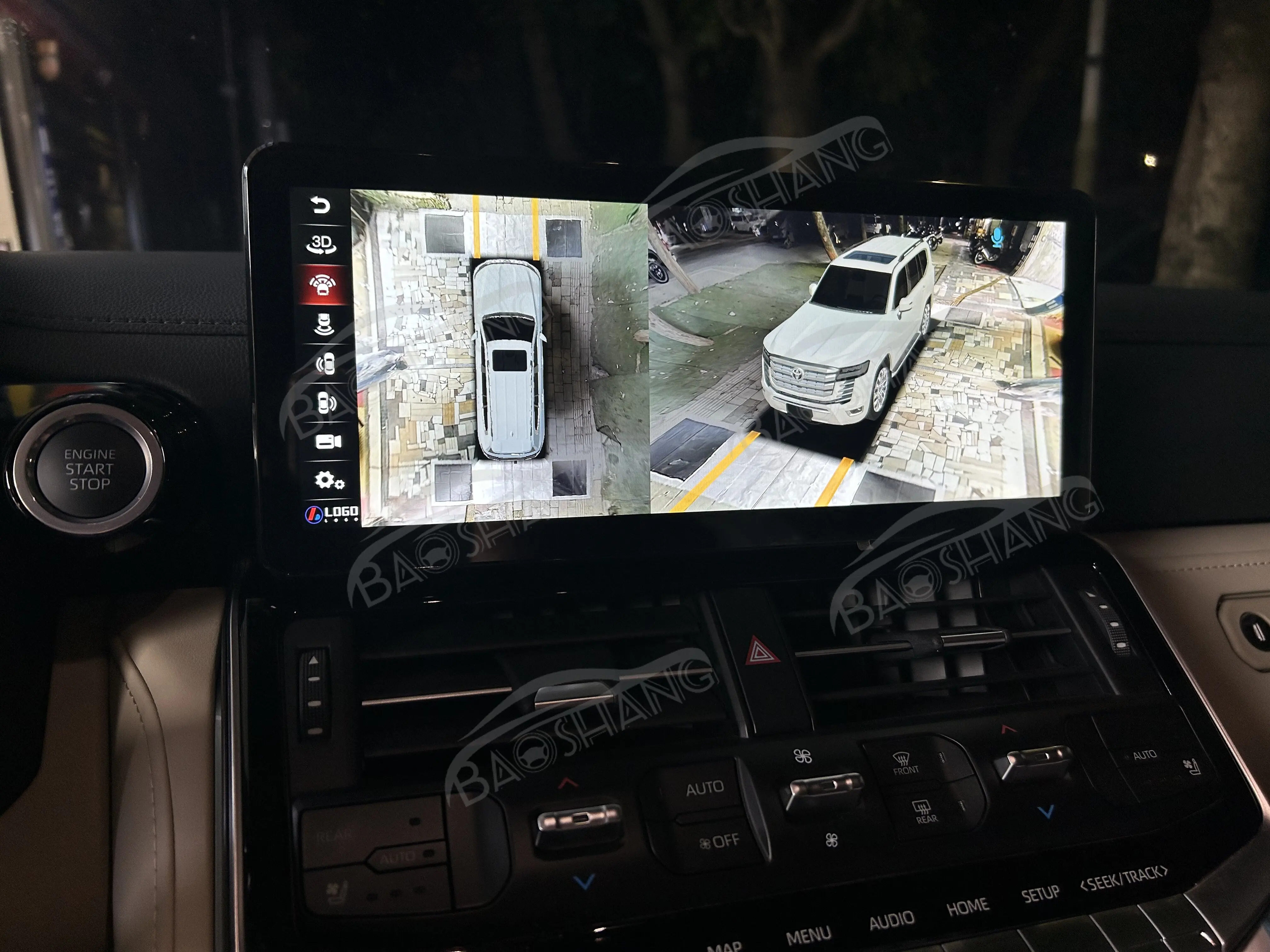12.3' Carplay For Toyota Land Cruiser LC300 2021-2023 Android13 GPS Navi Multimedia Player Auto Wireless Car Radio HD Screen