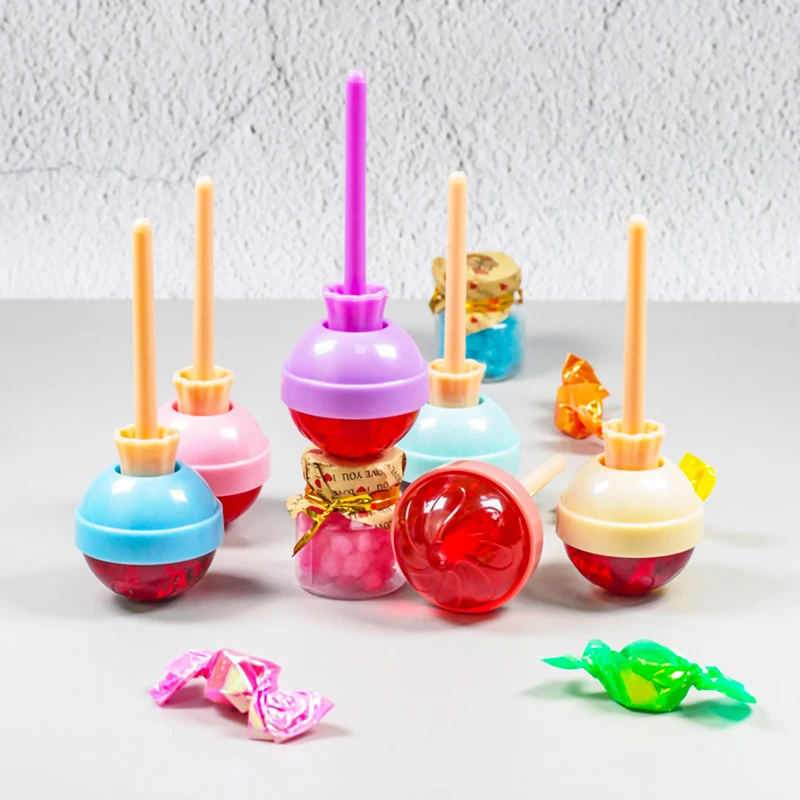 10ml Custom logo Private Label Tubes Kids No Cup Candy Cute Moisturizing Lollipop Lip Gloss