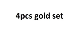 Amazon Best Selling Luxury Gold Stainless Steel 4 Pieces Cutlery Sets Flatware Spoon Fork Knif With Gift Box