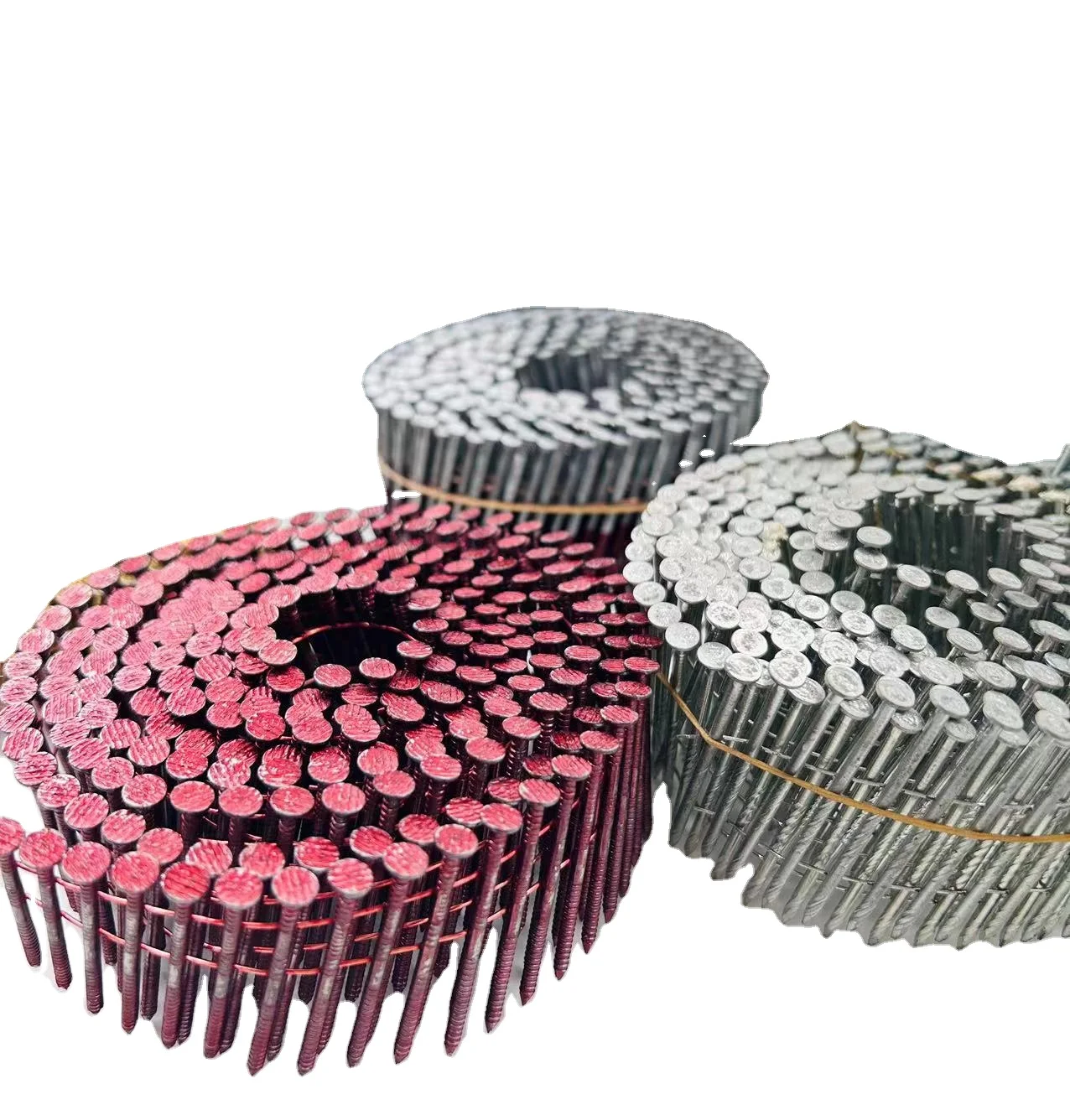 15 Degree Coil Nails Electric Galvanized Hot Dipped Galvanized Coil Nails for Woodworking