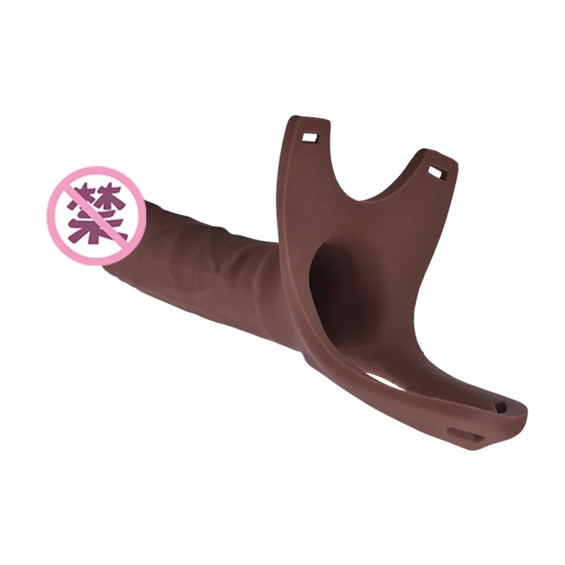 
16cm Soft Realistic Penis Strap On Hollow Enlargement Dildo Strapon Panties Silicone Strap On Dildo For Woman 