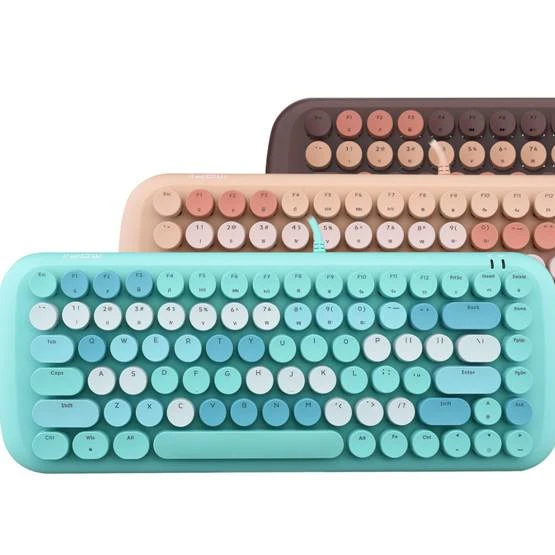 Mixed colours white light High end in stock wired gaming RGB lights 84 keys mechanical keyboard for gamer laptop tablet