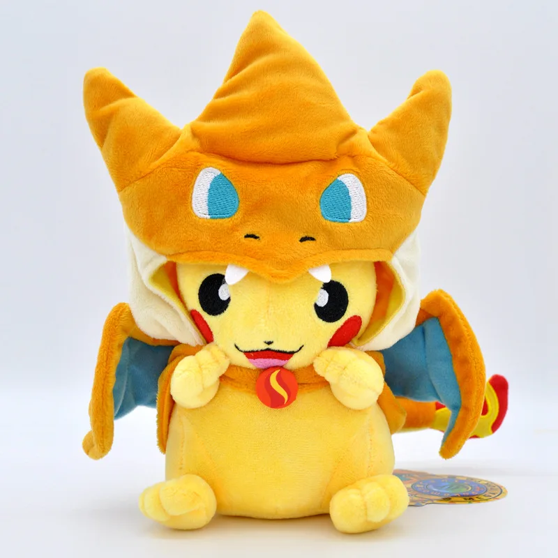 Оптовая продажа, милые мягкие плюшевые игрушки pokemon, плюшевые игрушки charizard