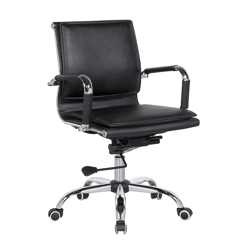 
Good selling elegant low back soft pad swivel ergonomic office computer chair 