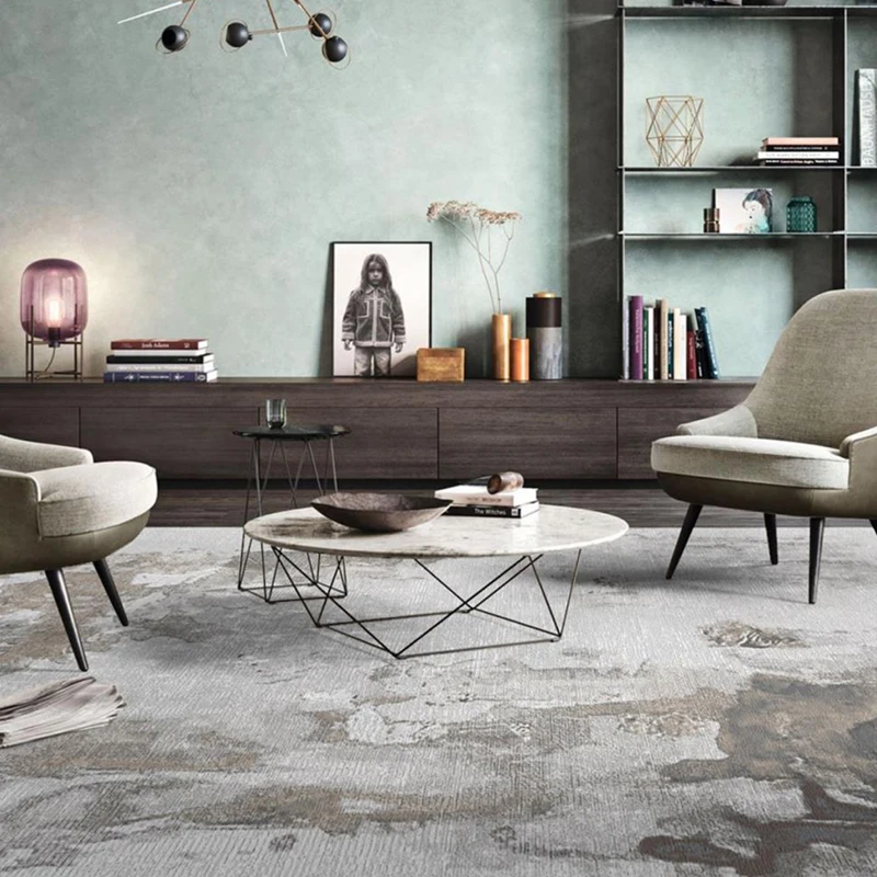 HENGJIU Eco friendly zone mat modern woolen carpet  luxury wilton carpet rug large living room carpet for living room