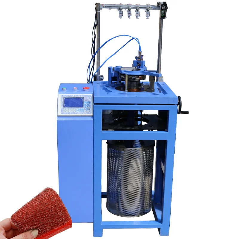 QIDIAN металлическая мочалка сверхмощная очистка из нержавеющей стали шерсти посудомоечная машина для домашнего использования кухонная губка текстильная вязальная машина