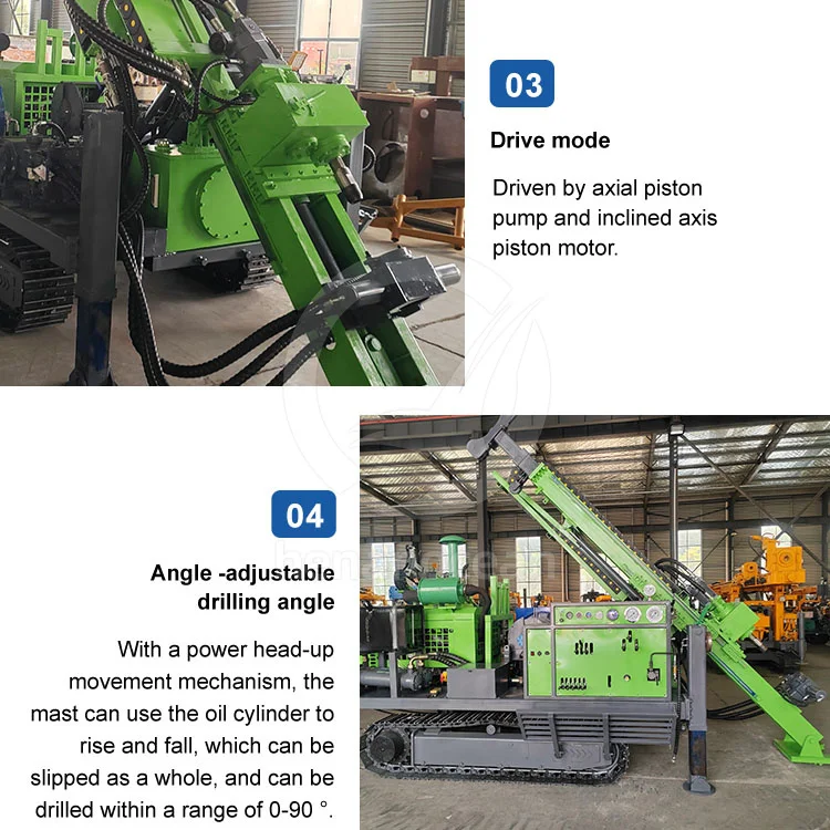 OCEAN Deep Oil Well Drill Machine Crawler Borehole Diamond Exploration Rc Drill Rig for Sale