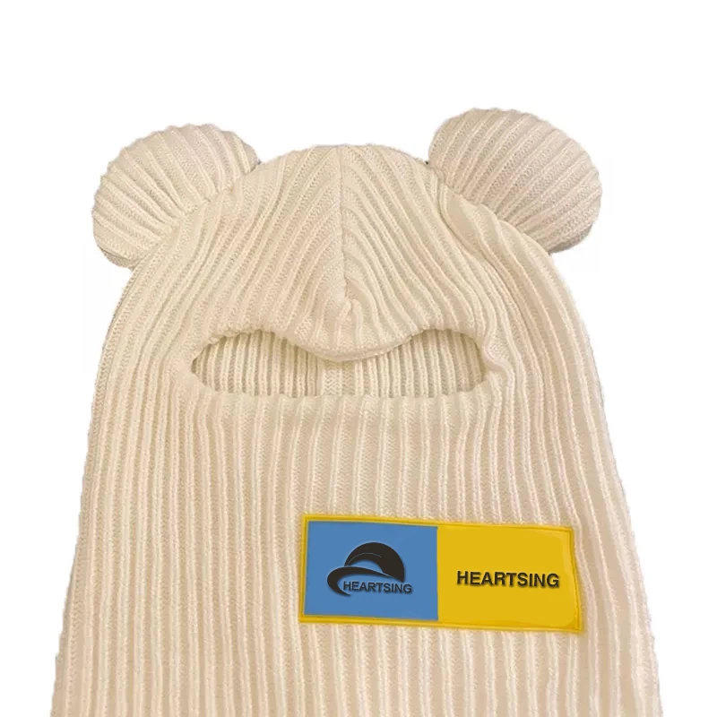 Унисекс Женская обувь; Дизайнерский стиль; Защита от ветра изготовленный на заказ резиновый патч медведь Лыжная маска оптовая продажа Балаклава с соблазнительными кошачьими ушками