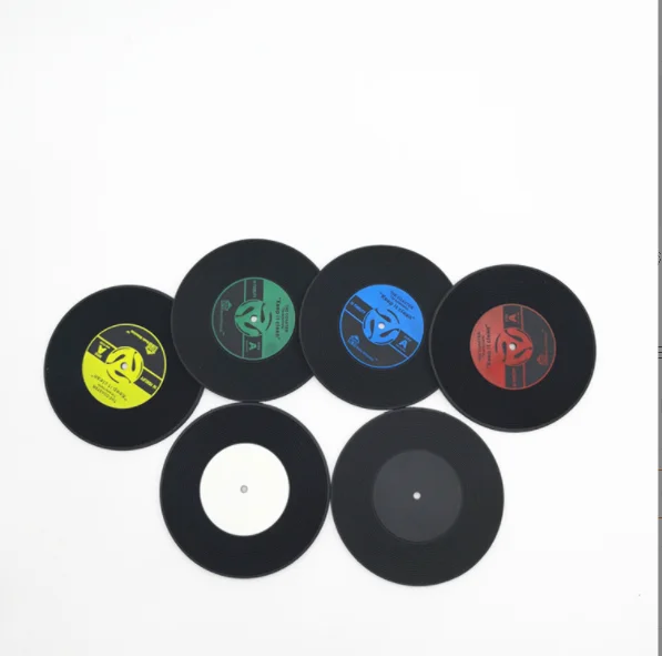 Винтажные подставки для записей Старая школа пиво мягкий ПВХ Ретро винил LP запись подставка