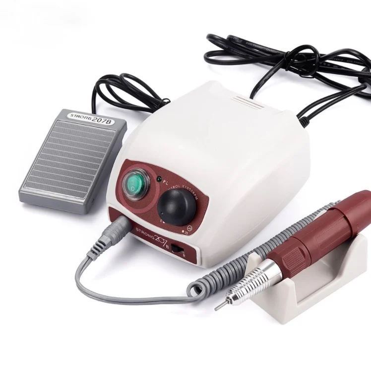Jinyi Strong207 35000RPM South Korea Low Vibration Flexible Speed Micro Motor Handpiece Polishing Electric Nail Drill