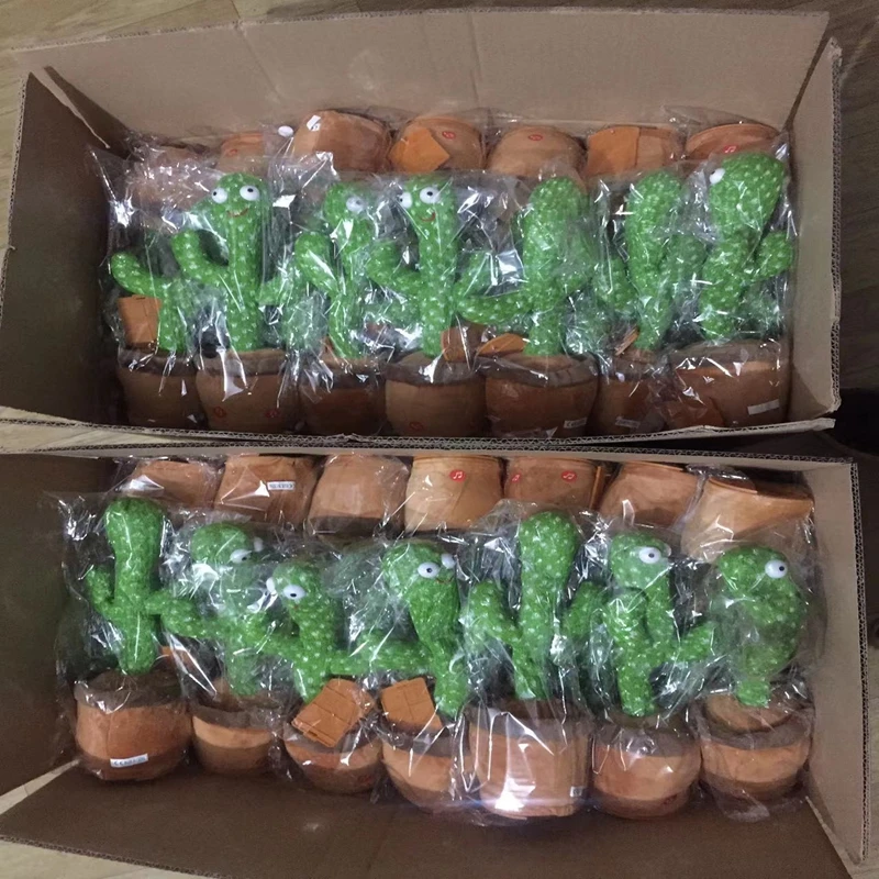 valentine plush toy heart Portuguese USB charging the talking singing electric dancing cactus