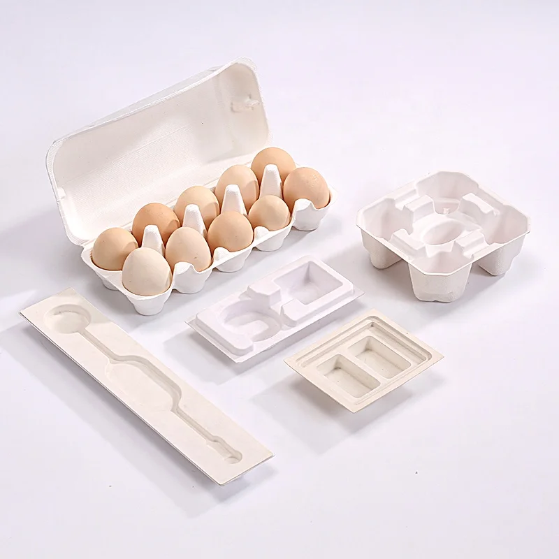 Factory Direct Wholesale Eco-Friendly Custom Disposable Biodegradable Compostable 10 12 Egg Box