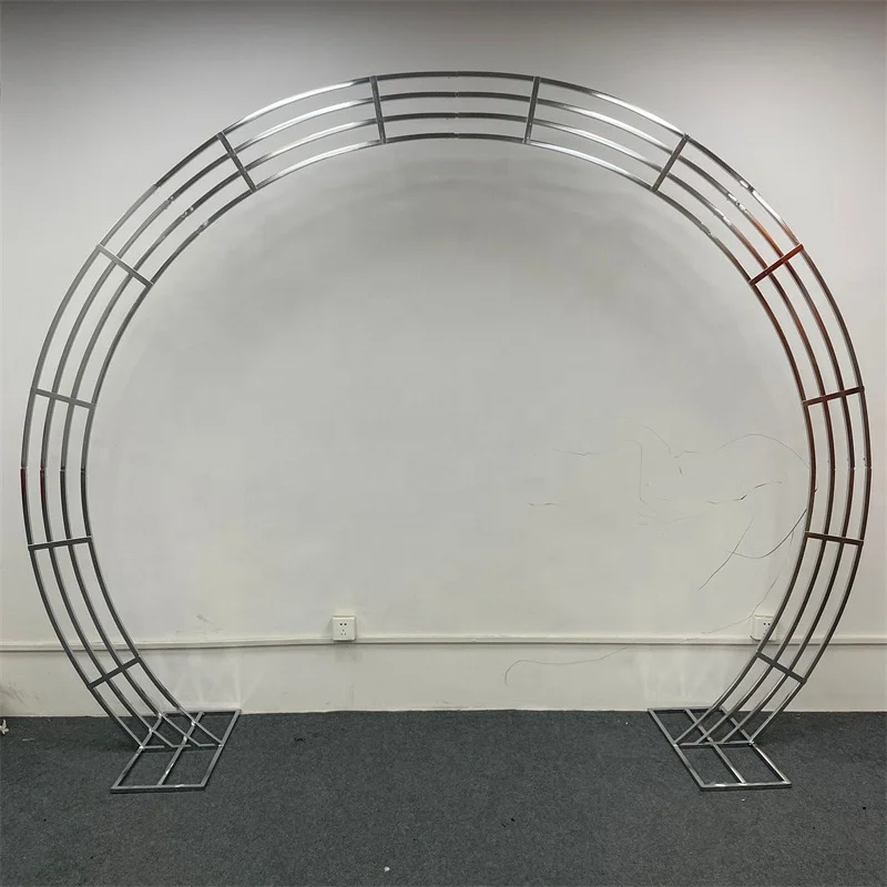 New Background Ornaments Door Decoration Flower Stand Wedding Stage Curved Square Pillars Arched Wedding Props Truss Arch