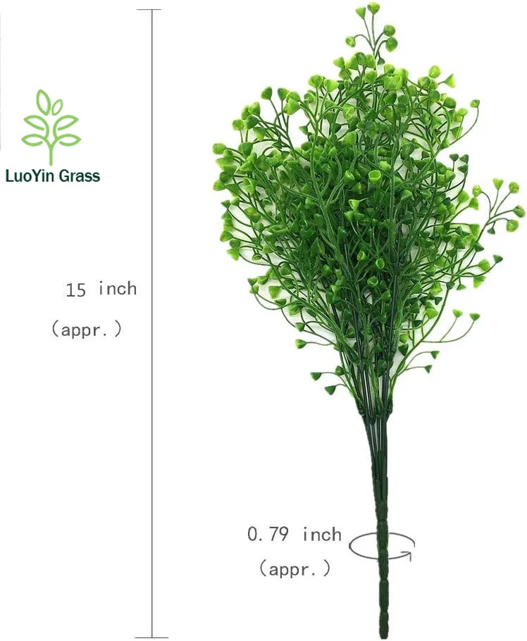 Artificial Greenery Plastic Plants Bell Grass Flowers Lifelike Patio Yard Corridor Indoor Outdoor Home Garden Decoration green