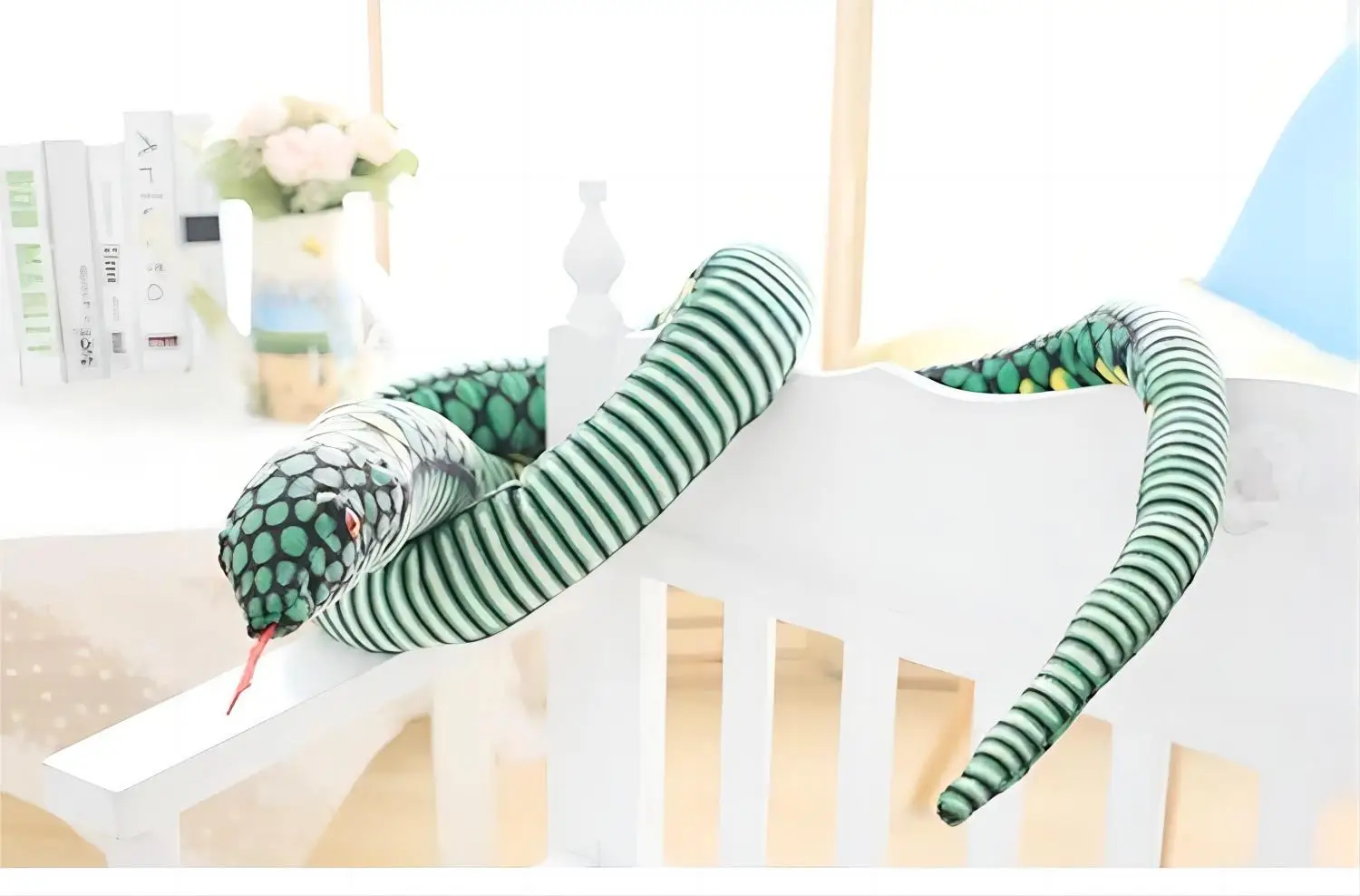 Stuffed animal toys Simulation good Quality stuffed Green Snake Soft long body animal plush toy plush custom stuffed animal toys