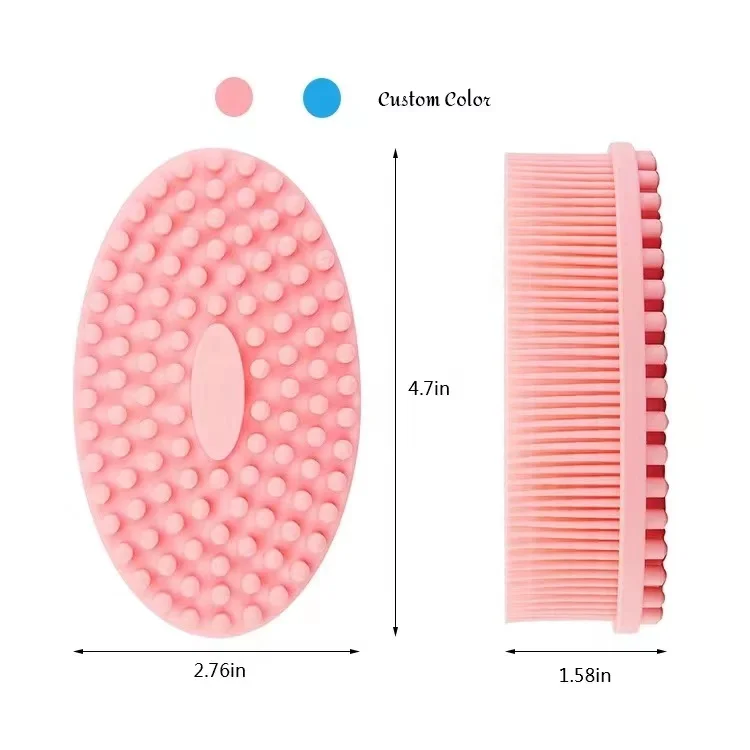 Силиконовый массажный шампунь aeshii для кожи, щетка для ванны, профессиональный детский скраб для мытья спины, скребок для тела