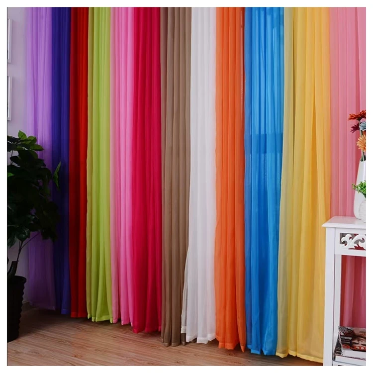 Free sample breathable curtain fabric roll sheer for the living room