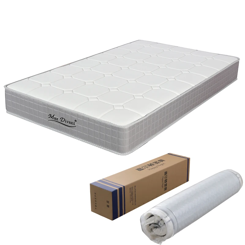 Cheap Price King Queen Size Bedroom Hypo-Allergenic Pocket Bonnell Spring Mattress Compressed In Box
