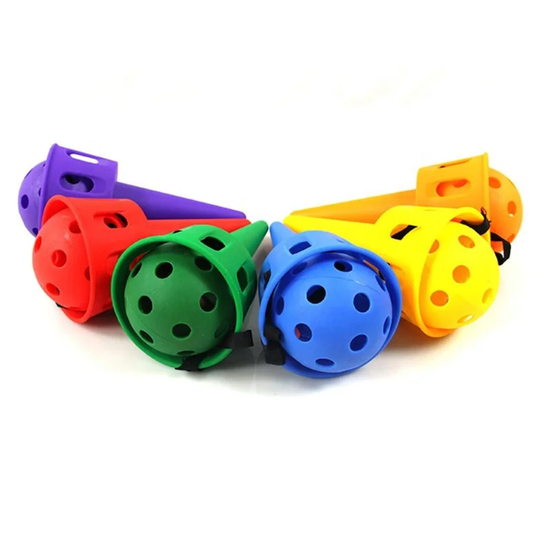 Kids Sports Toy Training Fun Ball Catcher Plastic Cup And Ball Game