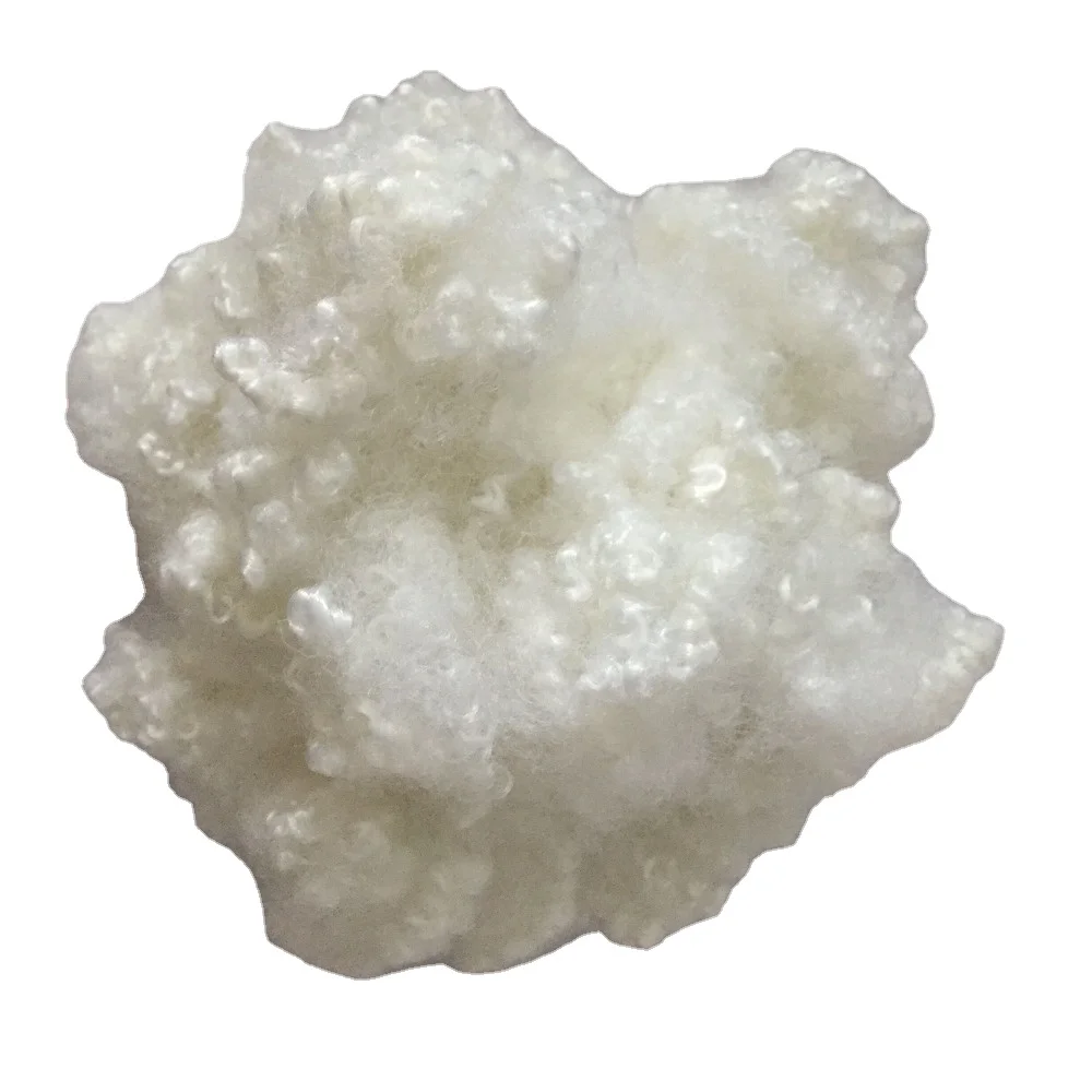 polyester staple fiber supplier recycled 7d64mm pillow filling hollow conjugated siliconized fiber