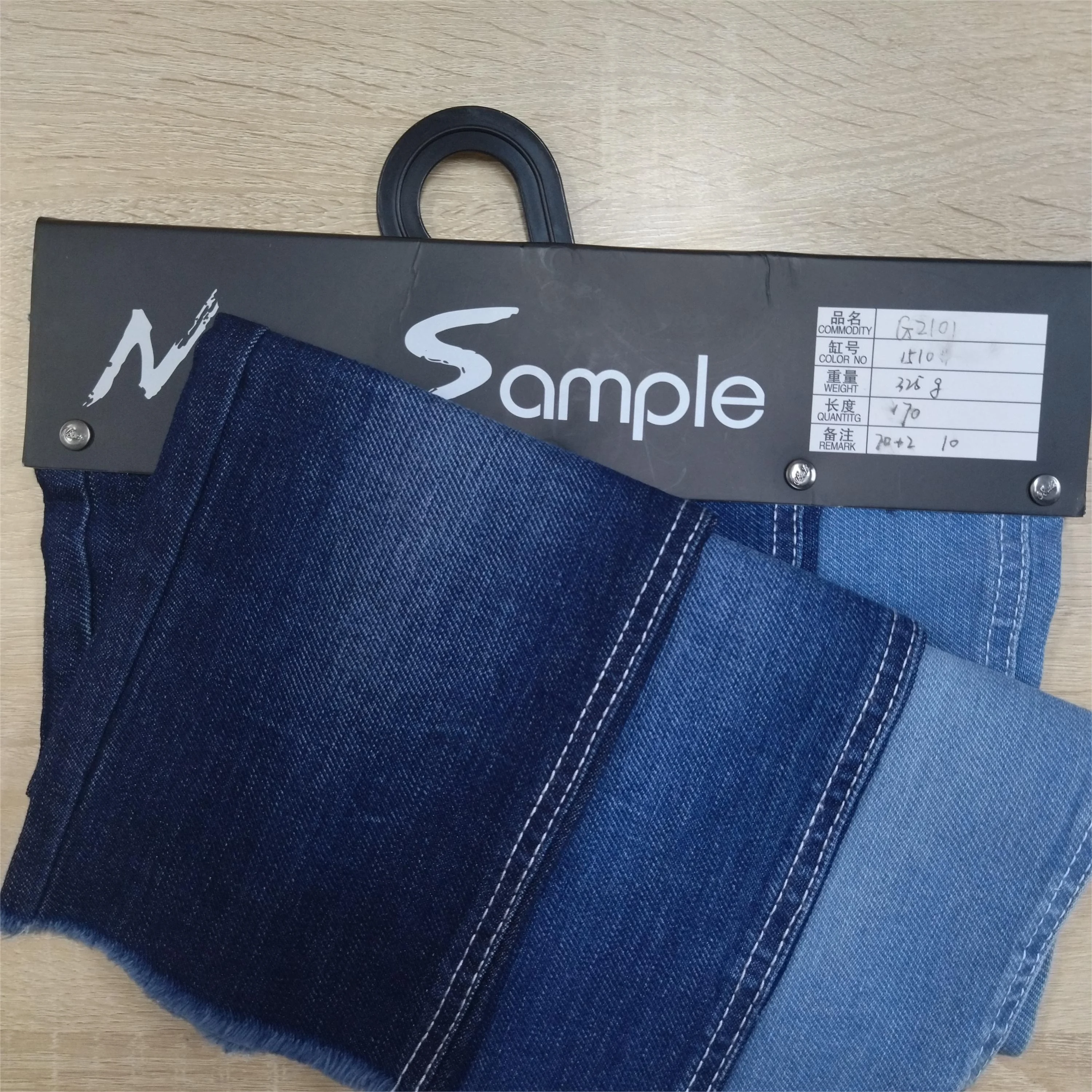 GZY10 pieces diamond diagonal vertical bamboo high elasticity 170 width matched with ultra deep blue elastic denim cotton fabric