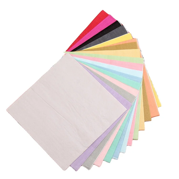 Cheap Price Custom Printed Beautiful Color Large DisposableParty Paper Napkins