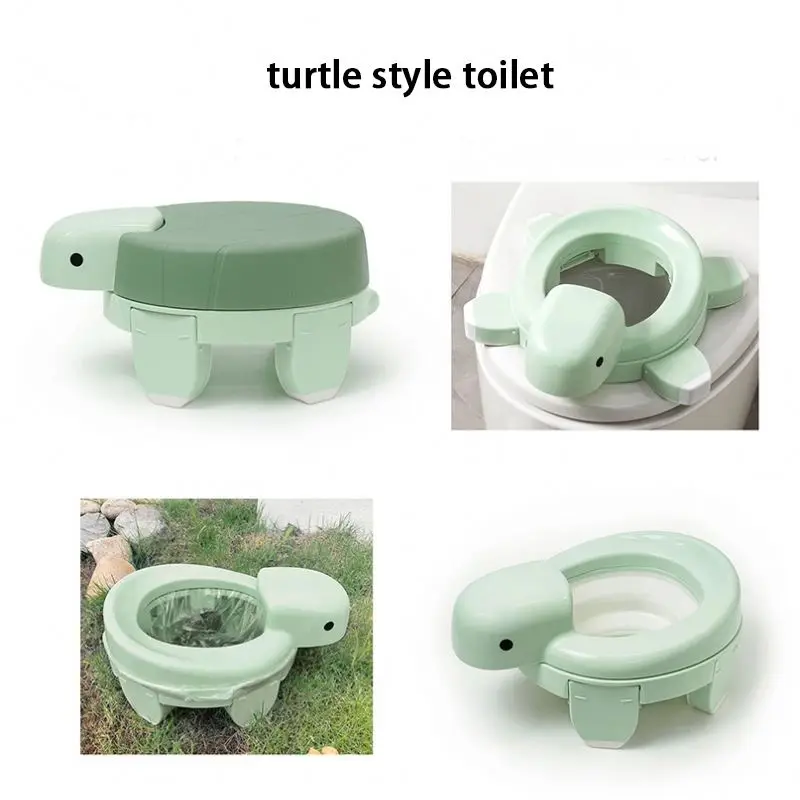 Plastic Kids Toilet Baby Potty Training Folding Toilet With Cover Sit Toilet Collapsible Travel Car Child Urine Basin Seat