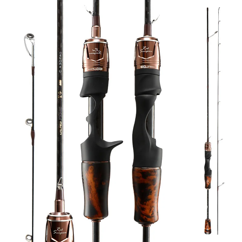 Carbon fiber fishing rods1.38m/1.5m/1.68m/1.8m telescopic spinning fishing rods ultralight baitcasting rod fishing